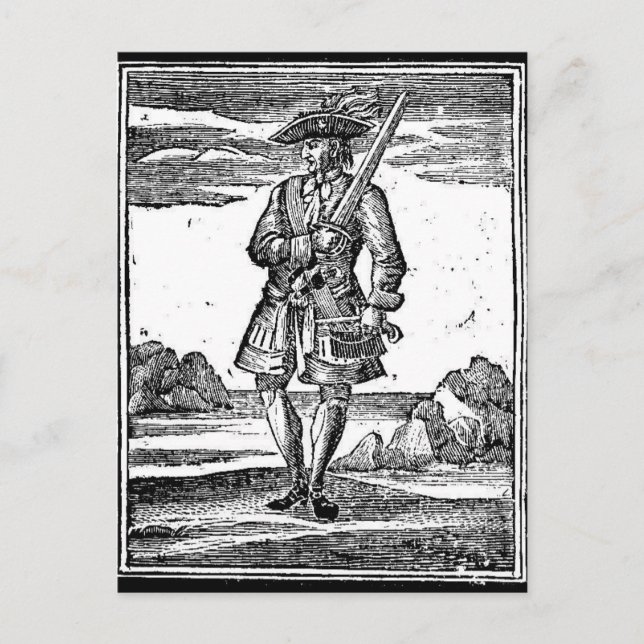 Carte Postale Calico Jack Rackham (Devant)