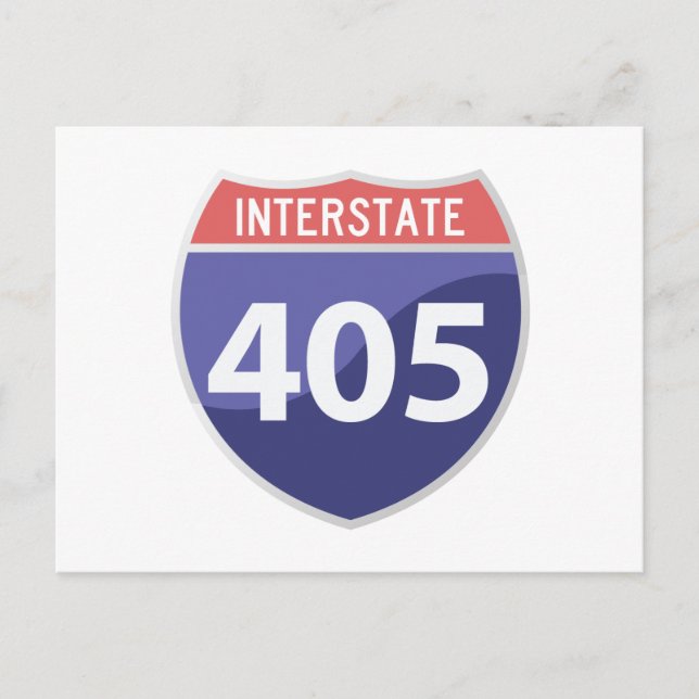 Carte Postale Calif Interstate 405 (I-405). Route (Devant)