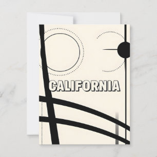 Carte Postale California Art Print - Lettres uniques