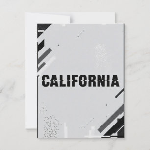 Carte Postale California Art Print - Lettres uniques