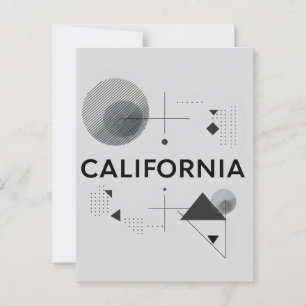 Carte Postale California Art Print - Lettres uniques