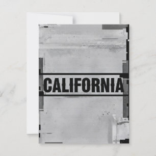 Carte Postale California Art Print - Lettres uniques
