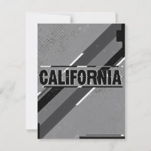 Carte Postale California Art Print - Lettres uniques