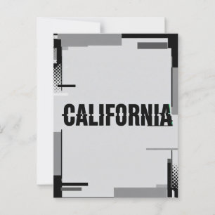 Carte Postale California Art Print - Lettres uniques