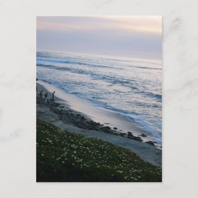Carte postale California Beach Sunset Custom La Jo (Devant)
