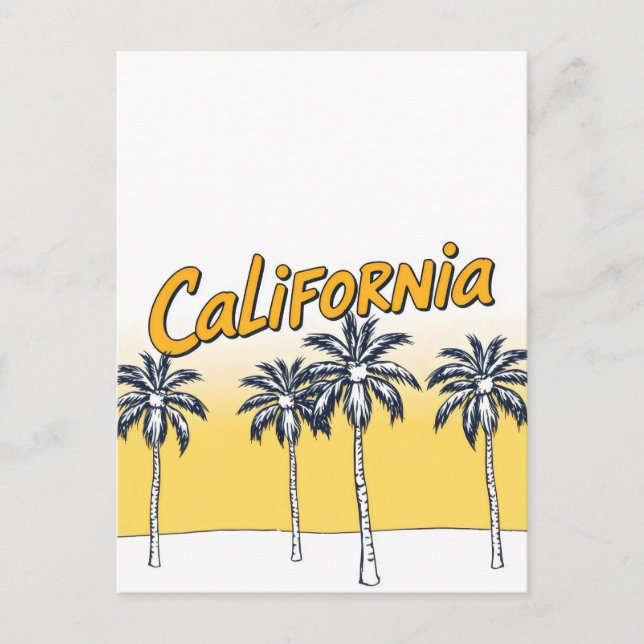 Carte postale California Comic Style (Devant)