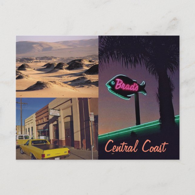 Carte postale California (Côte Centrale) (Devant)