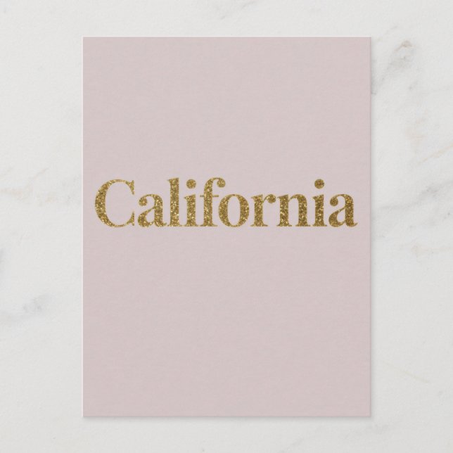 Carte postale California - Design de typographie a (Devant)