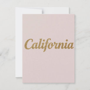 Carte postale California - Design de typographie a