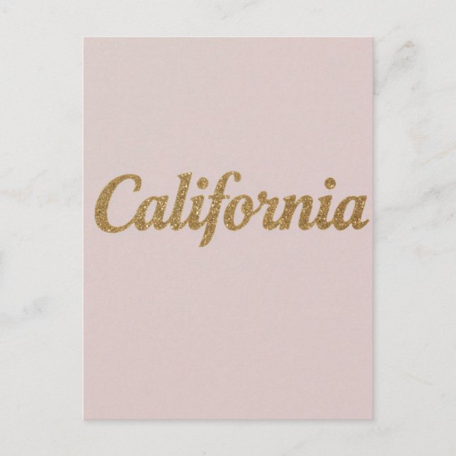 Carte postale California - Design de typographie a (Devant)