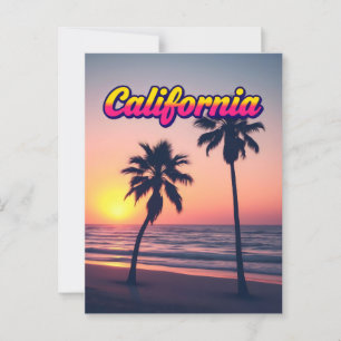 Carte postale California Dream - Vintage voyage Vi