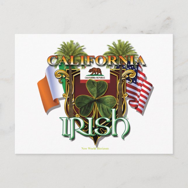 Carte Postale California Irish Pride (Devant)