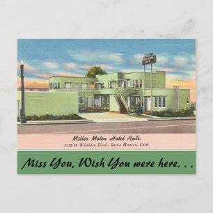 Carte Postale California, Miller Motor Hotel Apts.