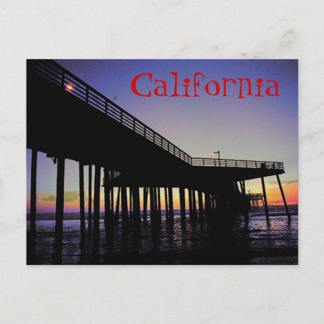 Carte postale California Pier (Devant)