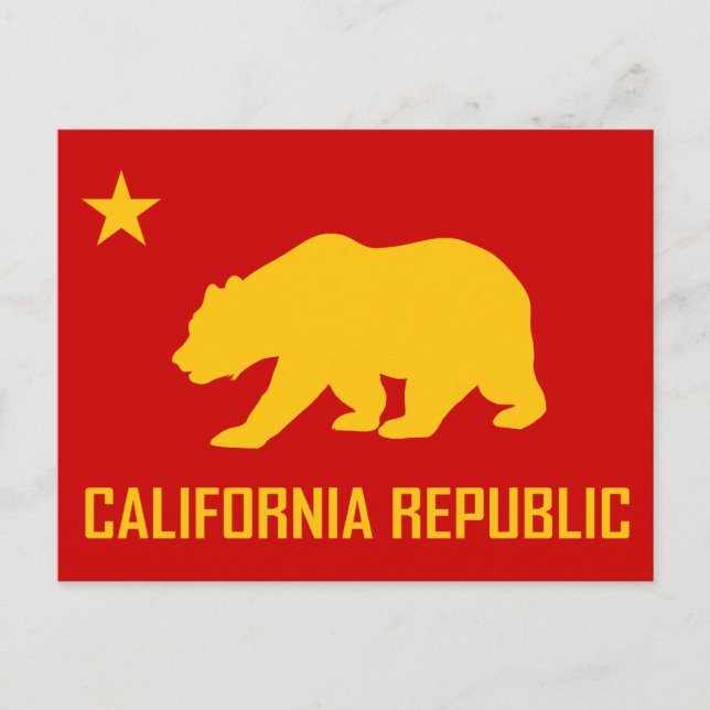 Carte postale California Republic (Devant)