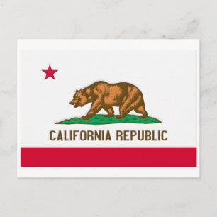 Carte Postale California Republic State Flag
