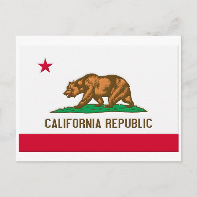 Carte Postale California Republic State Flag (Devant)