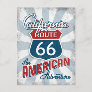 Carte Postale California Route 66 Vintage America