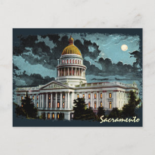 Carte postale California State Capitol Moonlight
