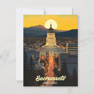 Carte Postale California State Capitol Sacramento Travel