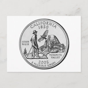 Carte Postale California State Quarter