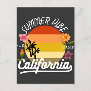 Carte postale California Summer Vibe Surf Camp