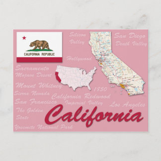 Carte postale "Californie"