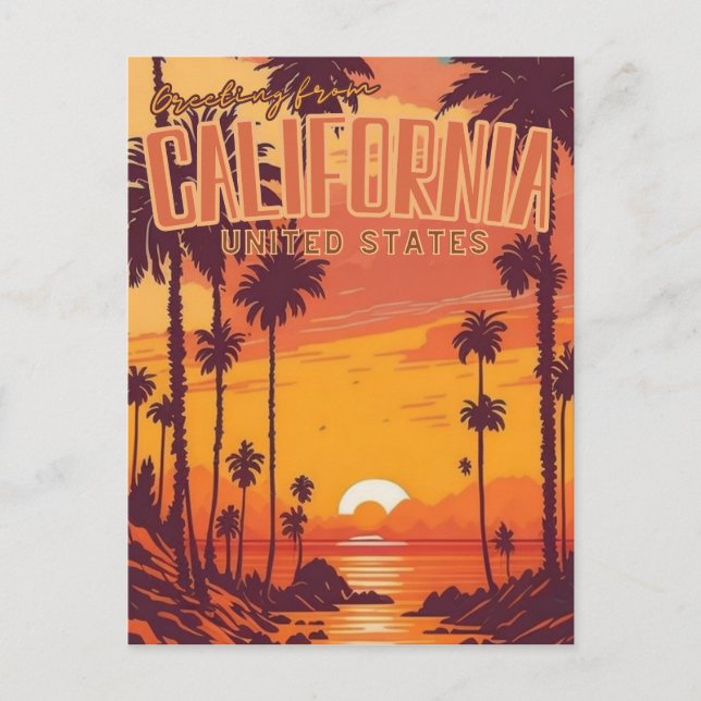 Carte Postale Californie (Devant)