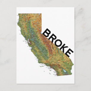 Carte Postale Californie - Broke