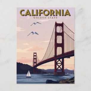 Carte Postale Californie Golden State