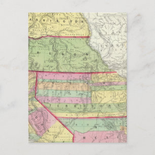 Carte Postale Californie, Oregon, Washington, Utah, Nouveau-Mexi