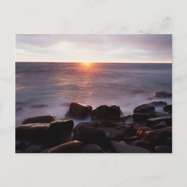 Carte Postale Californie, San Diego, Falaises de coucher de sole (Devant)