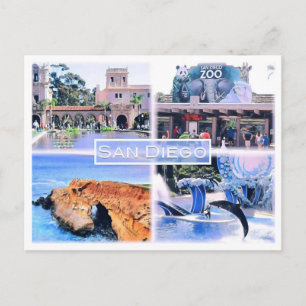 Carte Postale Californie - San Diego - Mosaic - USA -