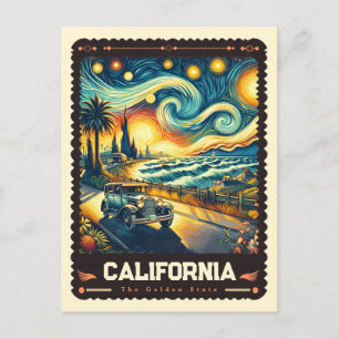 Carte Postale Californie Vincent Van Gogh inspiré