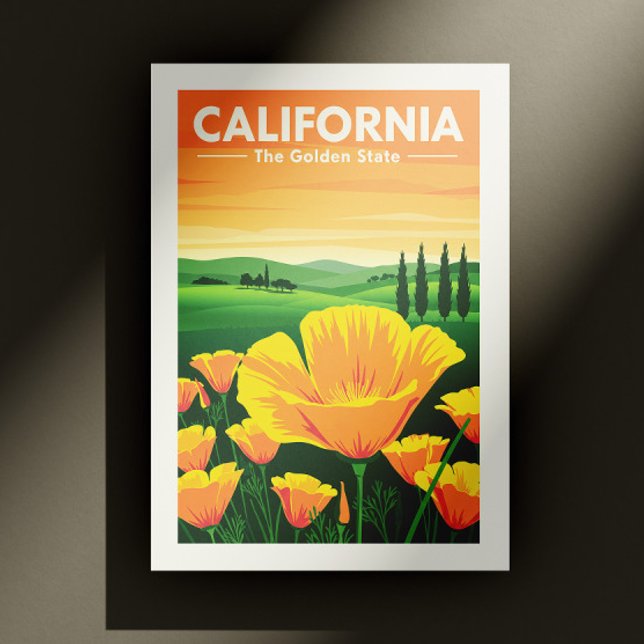 Carte Postale Californie vintage (Créateur téléchargé)