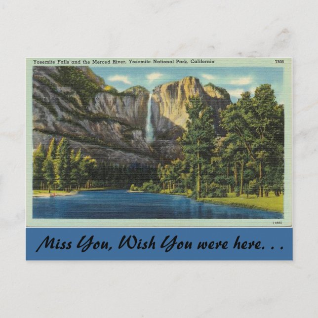 Carte Postale Californie, Yosemite Falls (Devant)
