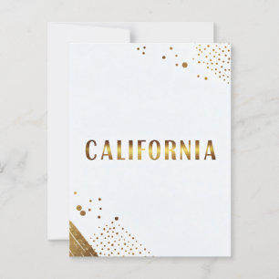 Carte postale californienne - Texte tendance