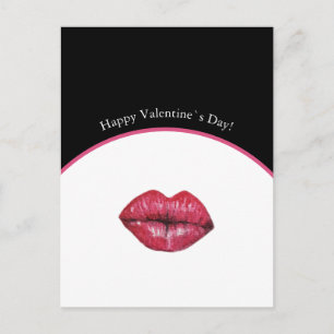 Carte Postale Calins de la Saint-Valentin à l'aquarelle