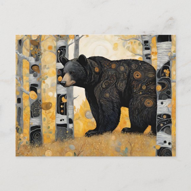 Carte Postale Câlins de nounours en pensant à toi (Devant)