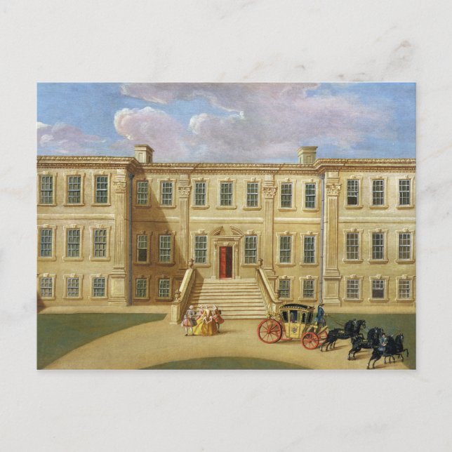 Carte Postale Calke Hall, Derbyshire, Siège de Sir Henry Harp (Devant)