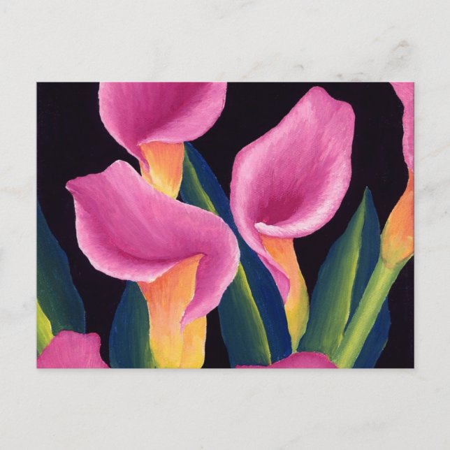 Carte Postale Calla Lys (Devant)