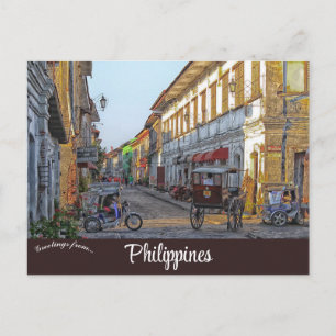 Carte Postale Calle Crisologo Vigan Philippines
