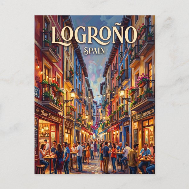 Carte Postale Calle del Laurel Espagne (Devant)