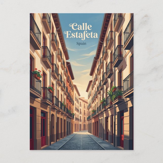 Carte Postale Calle Estafeta Espagne (Devant)