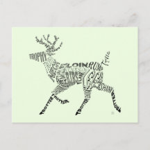 Calligramme des cerfs