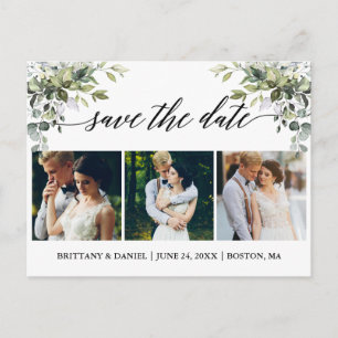 Carte Postale Calligraphie 3 Photo Verdure Enregistrer La Date