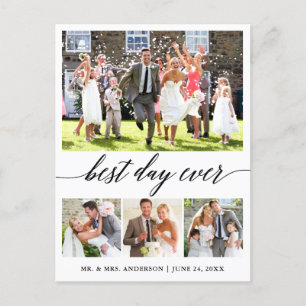 Carte Postale Calligraphie Best Day Ever 4 Merci photo