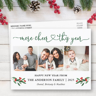 Carte Postale Calligraphie Coeur Plus Cheer Holly 3 Photo