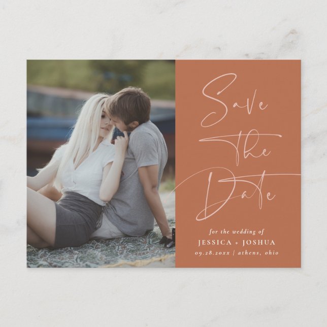 Carte Postale Calligraphie en terre cuite de Terre Photo Enregis (Devant)