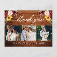 Calligraphie Mélange de Merci de bois de Mariage F